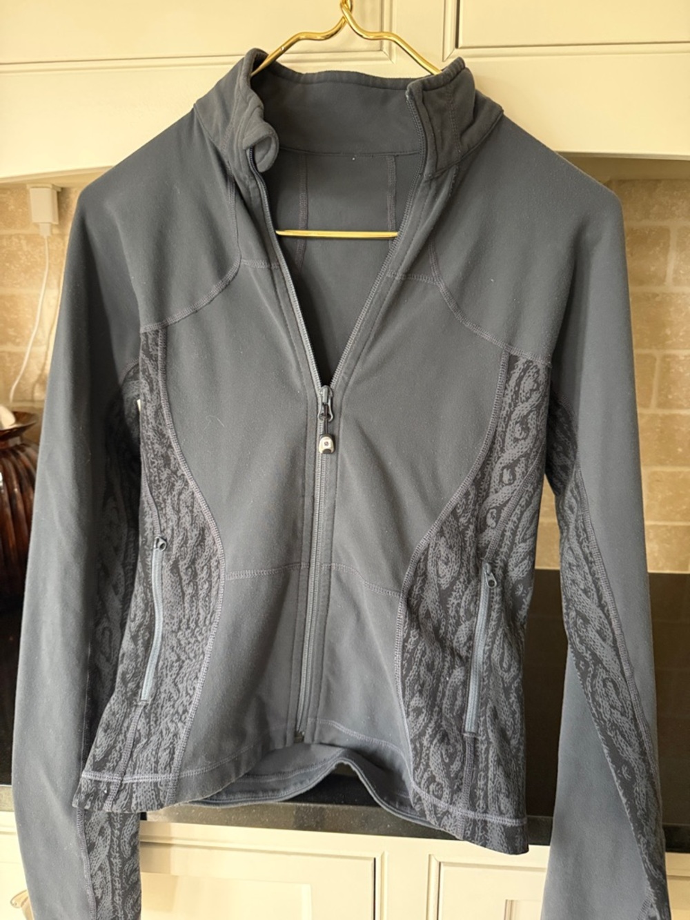 Women's Lululemon Gray Full-Zip Fleece Jacket